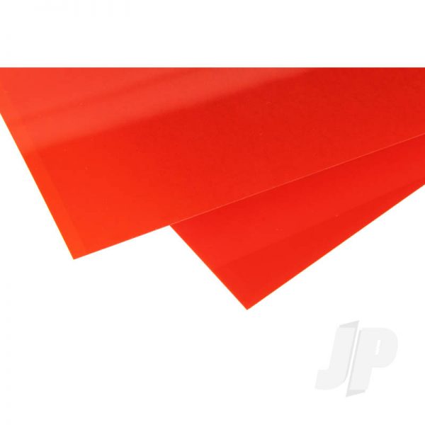 Evergreen Transparent Red Plastic Sheet