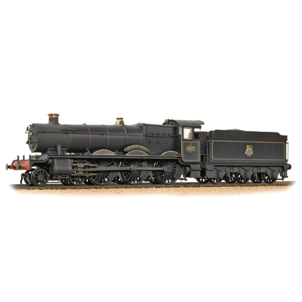 Hall Class 4971 Stanway Hall BR Black E/Emblem - Weathered