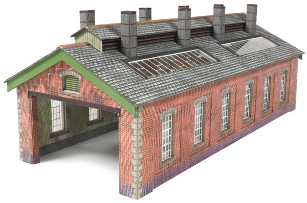 PN913 Double Track Engine Shed - Brick
