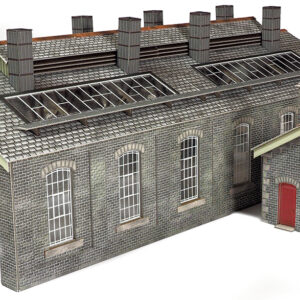 PO337 Double Track Engine Shed - Stone