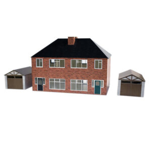 ATD001 1930s Semi Detached House Card Kit