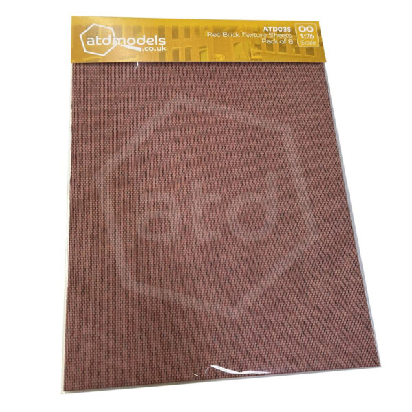 ATD035 Red Brick Texture Pack (8 X A4 Sheets)