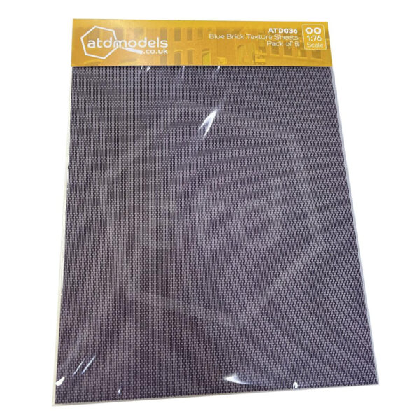 ATD036 Blue Brick Texture Pack (8 X A4 Sheets)