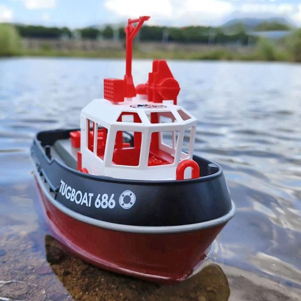 Henglong 1:72 Mini Tugboat, RTR Black (230mm)