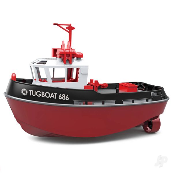 Henglong 1:72 Mini Tugboat, RTR Black (230mm)