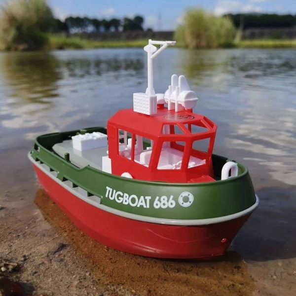 Henglong 1:72 Mini Tugboat, RTR Green (230mm)