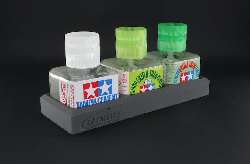 UMP Ultimate Glue Bottle Holder Triple (Tamiya)