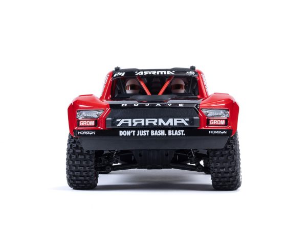 ARRMA 1/18 Mojave GROM 4wd Desert Truck RTR Mega w/Lipo USB Chg Red/Black