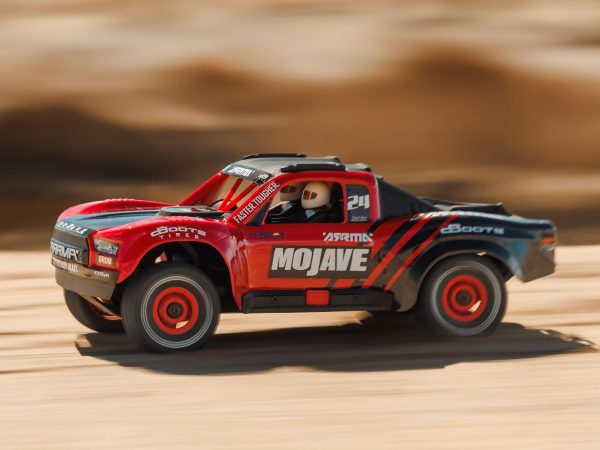 ARRMA 1/18 Mojave GROM 4wd Desert Truck RTR Mega w/Lipo USB Chg Red/Black