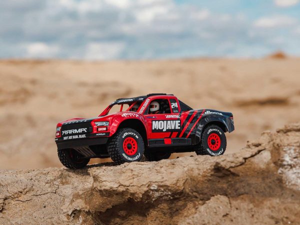 ARRMA 1/18 Mojave GROM 4wd Desert Truck RTR Mega w/Lipo USB Chg Red/Black