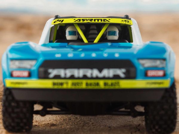 ARRMA 1/18 Mojave GROM 4wd Desert Truck RTR Mega w/Lipo USB Chg Blue/White