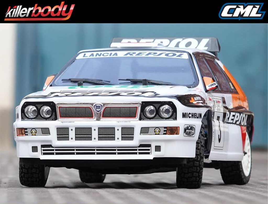 KillerBody Lancia Delta Repsol '93 Rally Kit on Venus Chassis