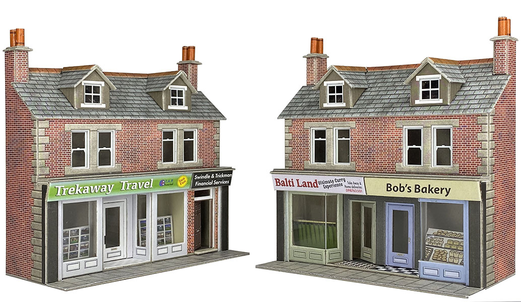 PO306 Terraced Shop Fronts - Brick