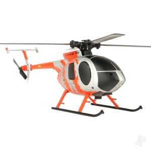 MD 500 Scale 250 Flybarless Helicopter with 6 Axis Stabilisation and Altitude Hold (Red/Silver)