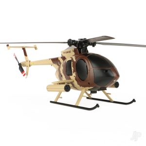 MD 500 Scale 250 Flybarless Helicopter with 6 Axis Stabilisation and Altitude Hold (Brown/Sand)