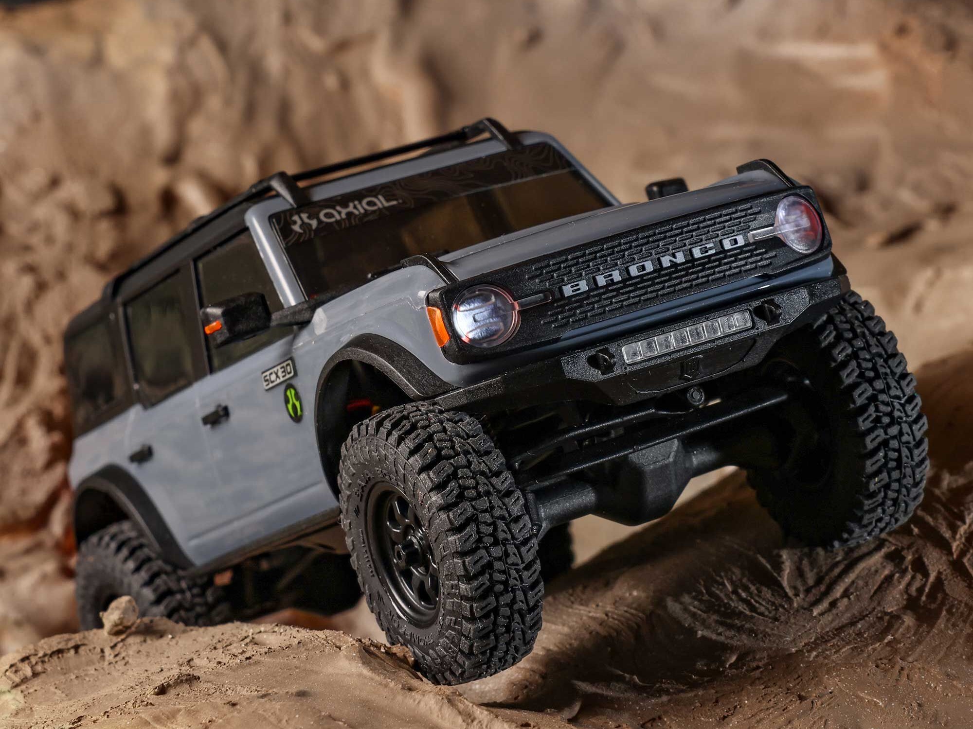 Axial 1/30 SCX30 Ford Bronco 4X4 RTR Rock Crawler Grey