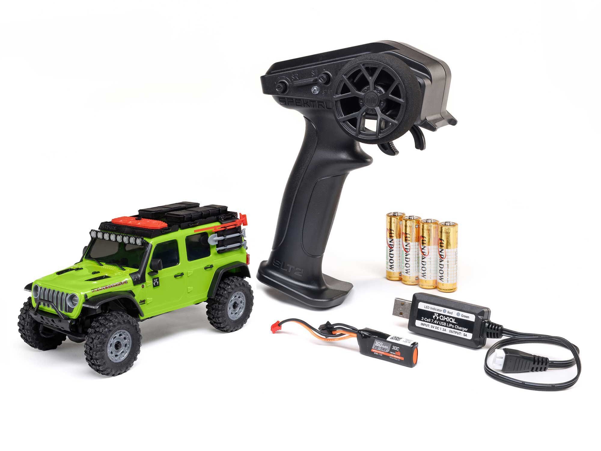 Axial 1/30 SCX30 Jeep Wrangler JLU 4X4 RTR Rock Crawler Green